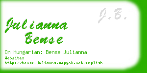 julianna bense business card